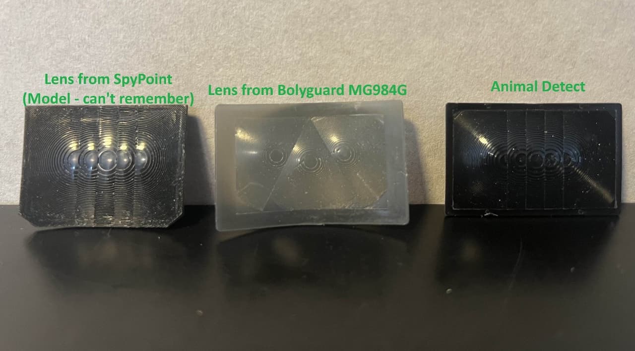 Different types of Fesnel lenses